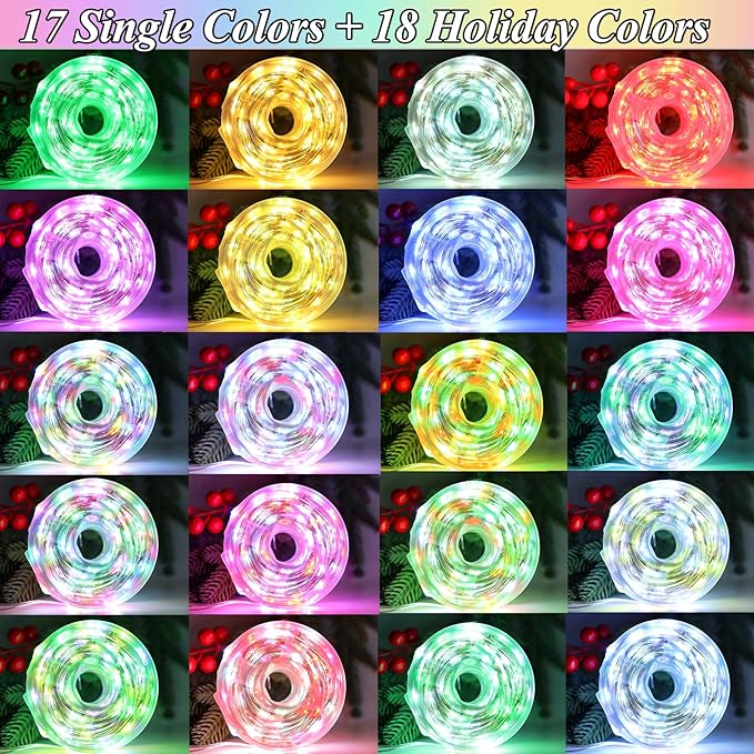 Lovelite 400 LED Christmas Fairy Lights Color Changing, 131 FT 35 Colors String Lights with Remote Silver Wire, Waterproof Fairy Light Plug in for Halloween Xmas Party Bedroom Wedding Indoor Decor