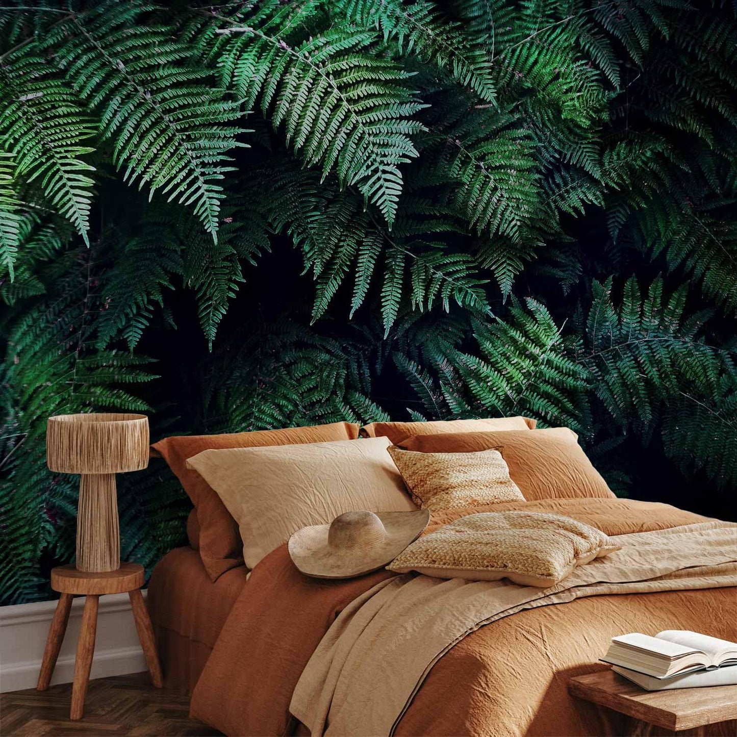 artgeist Wall Mural 3D Effect 154"x101" XXL Peel and Stick Self-Adhesive Wallpaper Removable Large Sticker Foil Wall Decor Print Picture Image Design - Tropical Leaves b-C-0564-a-a
