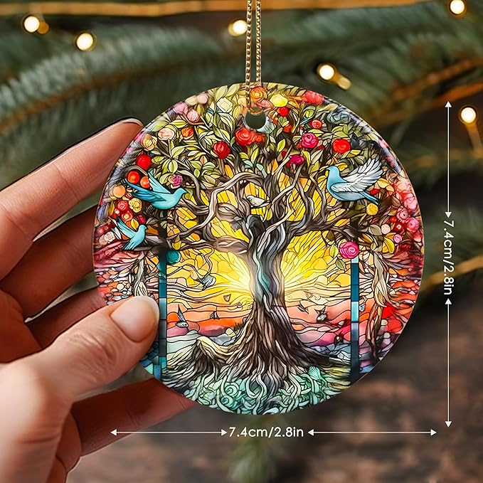 Touber Tree of Life Christmas Ornament, Christmas Ornaments for Tree, Christmas Tree Decor, Holiday Ornament