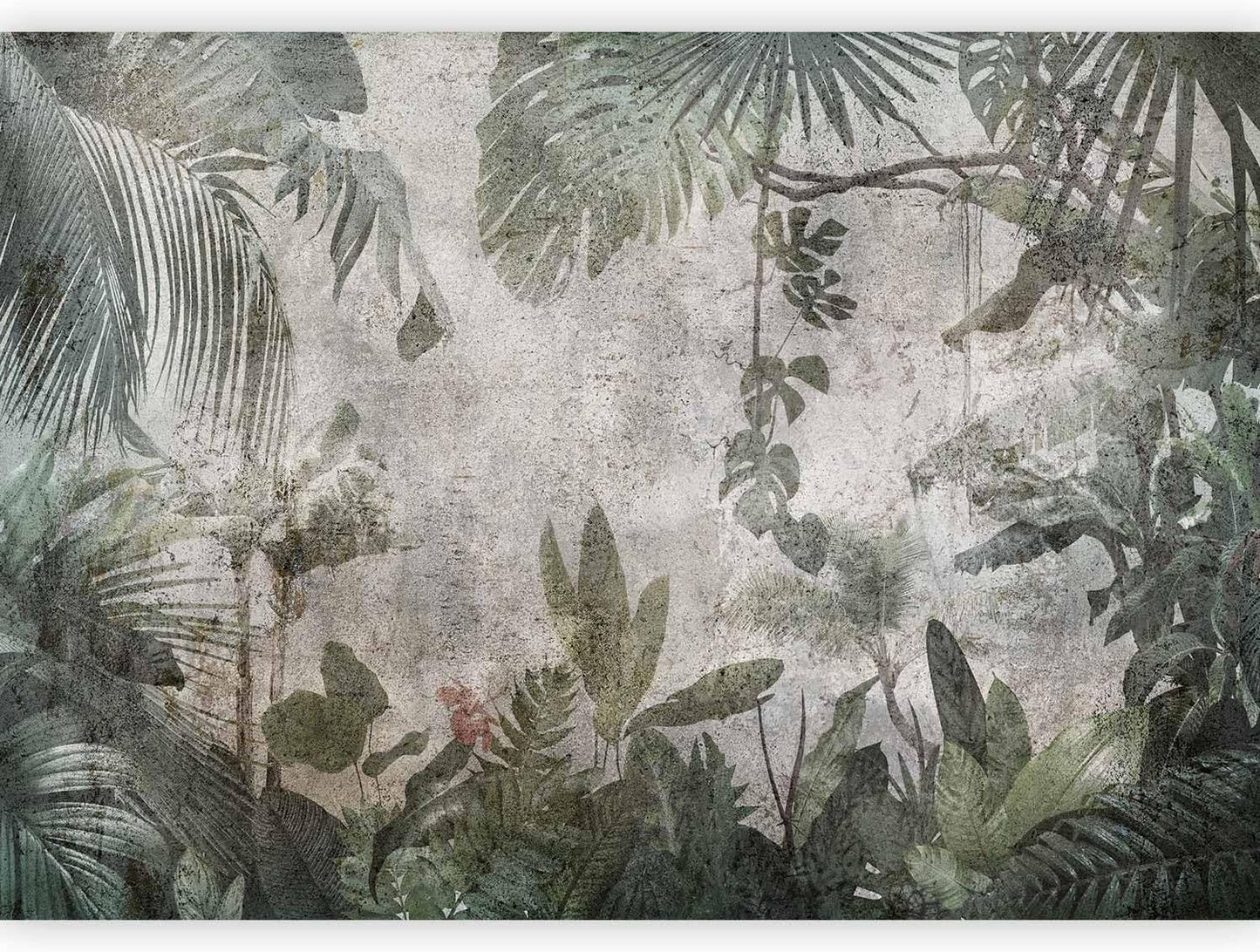 artgeist Wall Mural Tropical Leaves 79x55 in - XXL Non-Woven Wallpaper Fleece Wall Decor Photo Print Picture Image Design Landscape Jungle Nature Monstera Palm Leaves b-C-0821-a-a