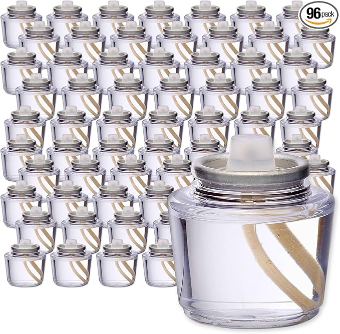 Hollowick - HD15 15 Hour Disposable Liquid Candle Not for Home Consumer Use (96/case),Clear
