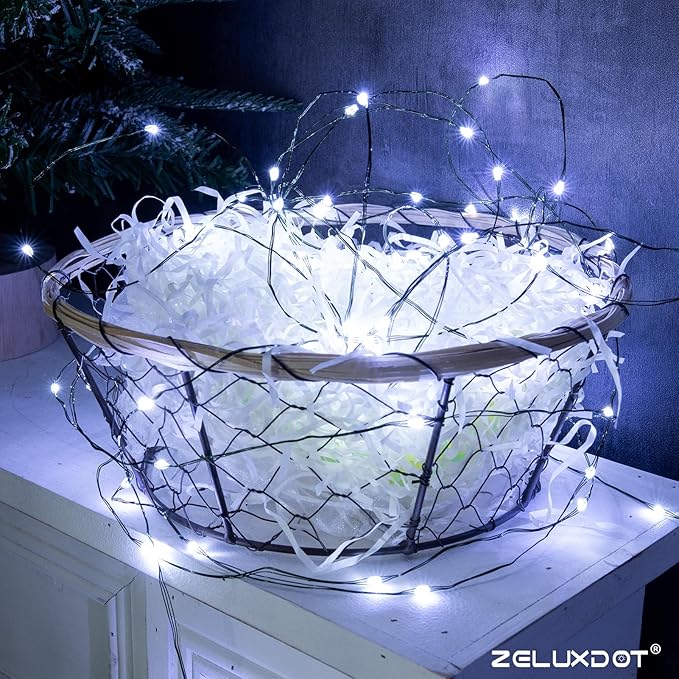 Fairy Lights Plug in,400FT 1200LEDs Waterproof Led String Lights,8 Modes Remote Twinkle Light for Outdoor Indoor Christmas Wedding Birthday Garden Party Decorations,Green Wire,Cool White