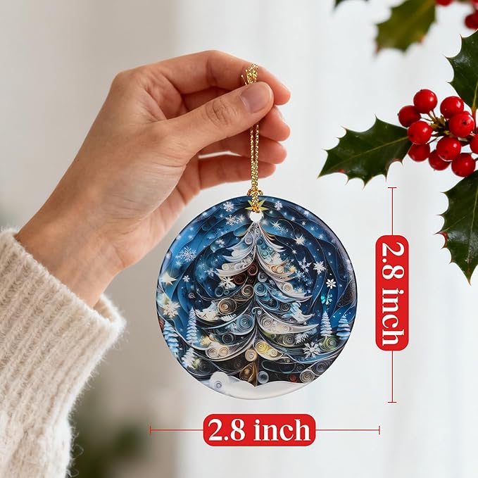Christmas Tree Ornament, Christmas Tree Decor, & Perfect Holiday Decor | Gift Exchange, Gift Idea, Gifts for Family and Friends