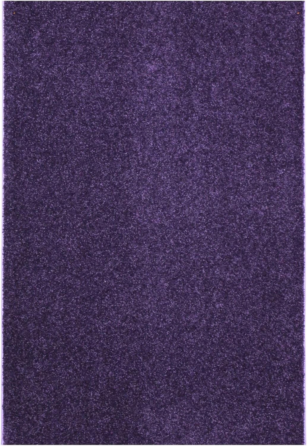 KOECKRITZ Soft and Colorful Kids Classroom Area Rugs (Passes Flammability Pill Test) Many Sizes and Bright Colors to Select from (8' x 12', Eggplant)