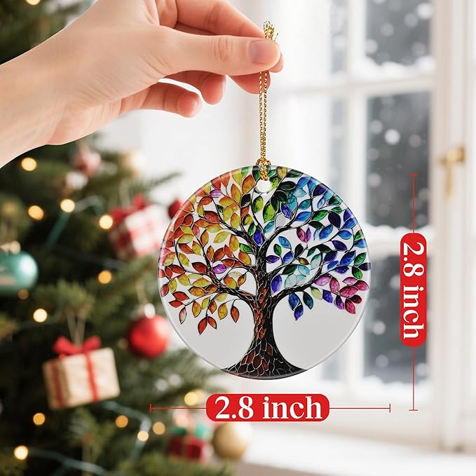 Tree of Life Ornament, Christmas Ornaments: Christmas Tree Decorations, Holiday Decor, Stocking Stuffers, Gift Ideas, Xmas Gift, Housewarming Gifts & Gifts for Friends and Family