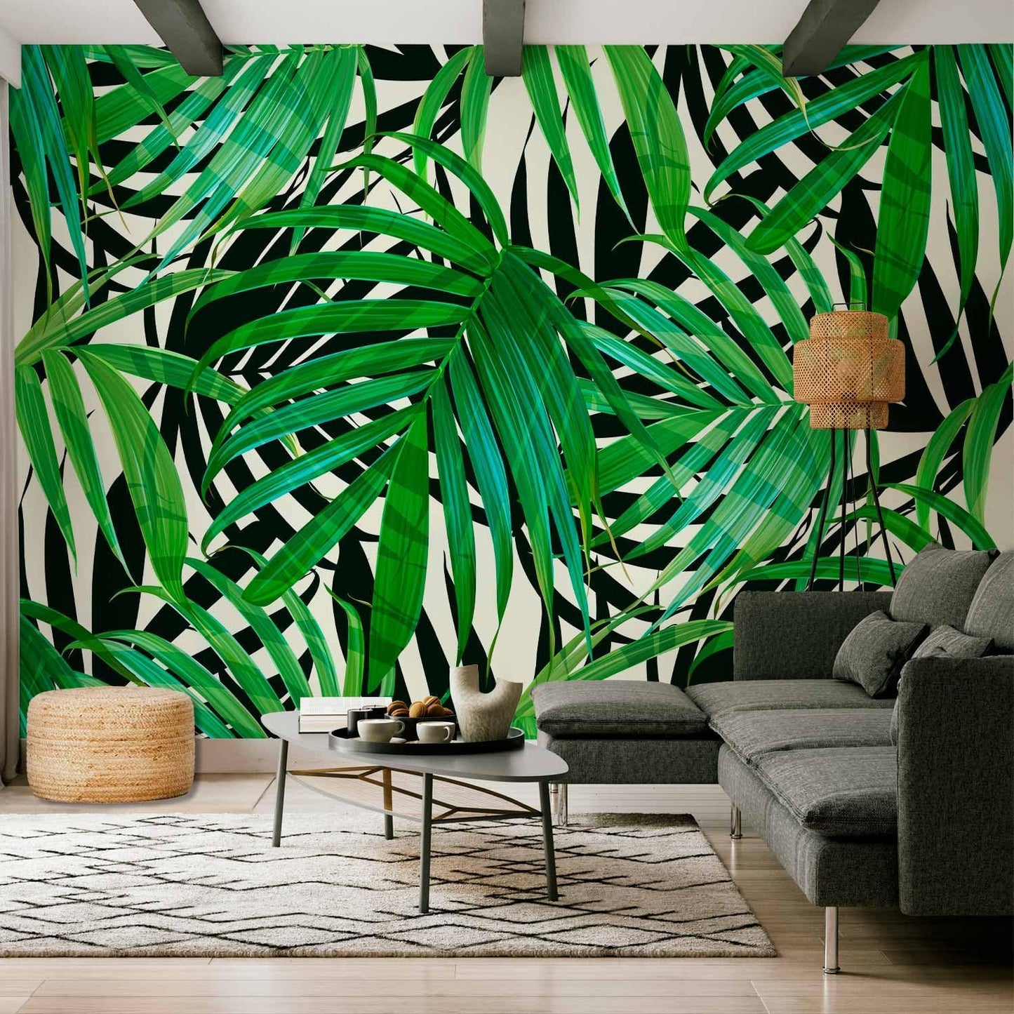 artgeist Wall Mural Tropical 157"x110" XXL Peel and Stick Self-Adhesive Wallpaper Removable Large Sticker Foil Wall Decor Print Picture Image Design