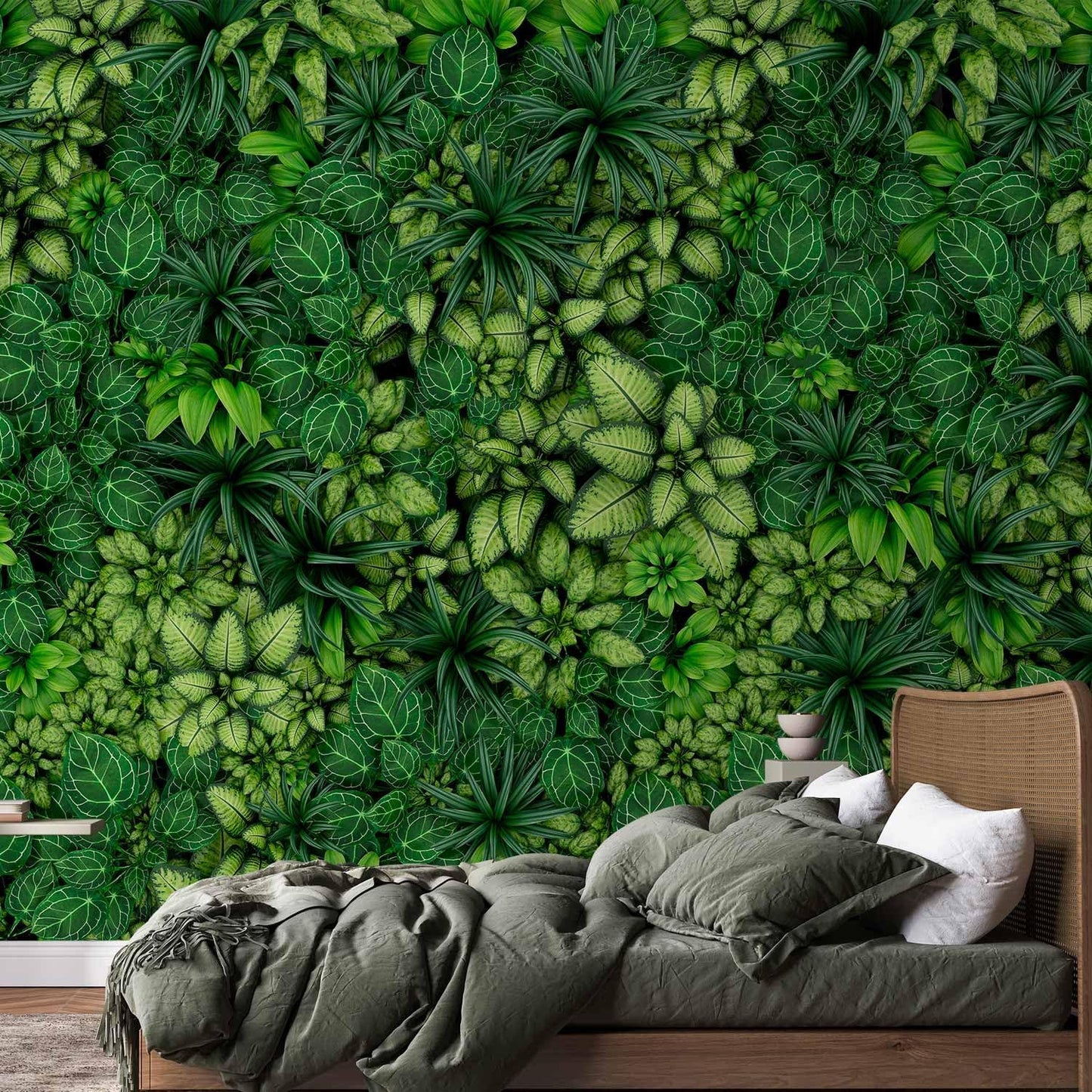 artgeist Wall Mural Plants 154x110 in - XXL Peel and Stick Self-Adhesive Wallpaper Removable Large Sticker Foil Wall Decor Print Picture Image Design Nature Botanics Tropical Leaves b-B-0601-a-a