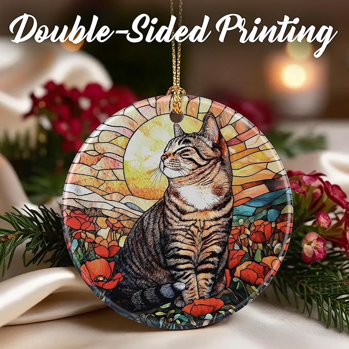 Black Cat Ornaments, Christmas Ornaments: Christmas Tree Decorations, Holiday Decor, Stocking Stuffers, Gift Ideas, Xmas Gift, Pet Lover Gifts & Cat Mom Gifts
