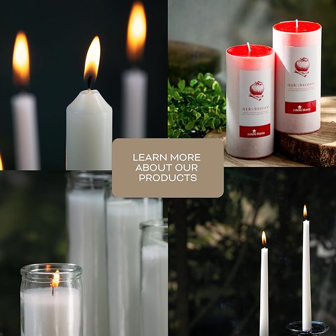 4 Pack 10-inch White Taper Candles, Unscented Smokeless Dripless Tall Candlesticks, for Home Decor, Dinner Table, Parties, Christmas, Thanksgiving, Wedding