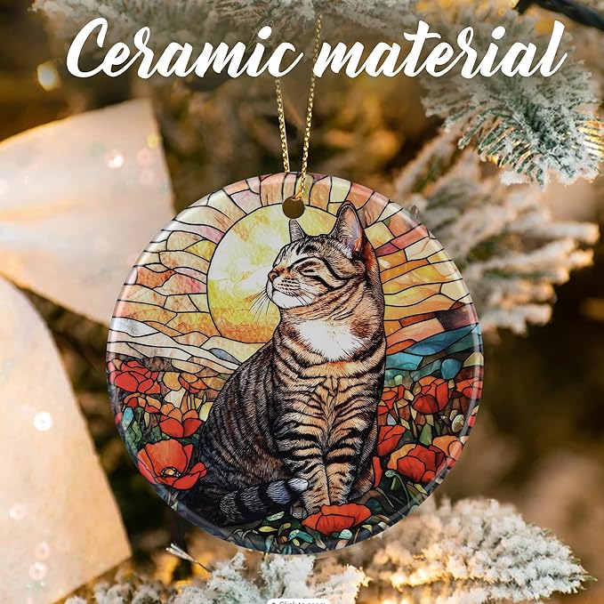 Black Cat Ornaments, Christmas Ornaments: Christmas Tree Decorations, Holiday Decor, Stocking Stuffers, Gift Ideas, Xmas Gift, Pet Lover Gifts & Cat Mom Gifts
