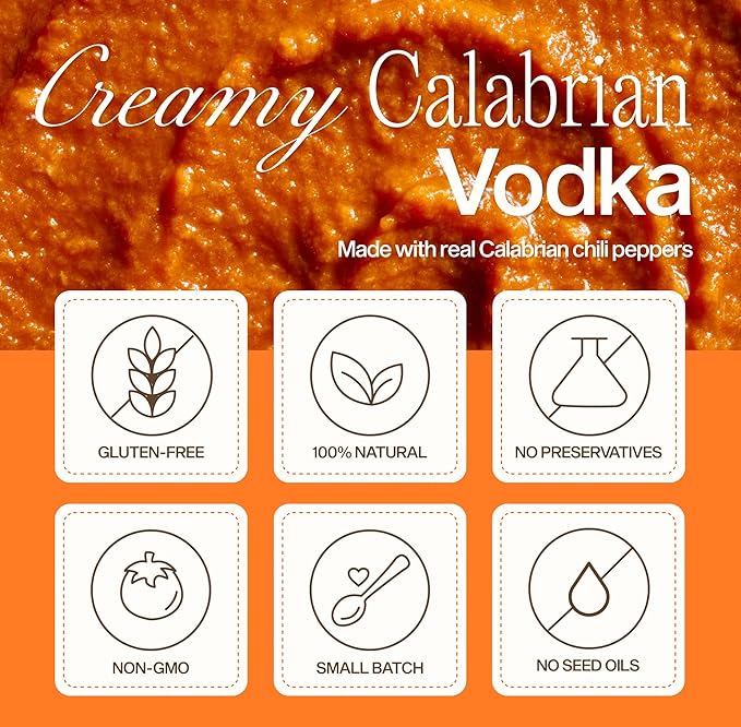 Sauz | Calabrian Vodka Sauce, 25 Oz Jar (2-Pack), Gluten-Free, Non-GMO, Bold Flavor, Multi-Use Made with Clean Ingredients – Small Batch Tomato Sauce