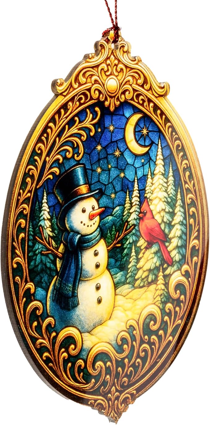 Christmas Ornament 2025 - Snowman Ornament - Snowman Ornaments for Christmas Tree - Acrylic Christmas Ornaments - Christmas Ornament 2025 - White Elephant Gifts - Xmas Tree Funny Decoration