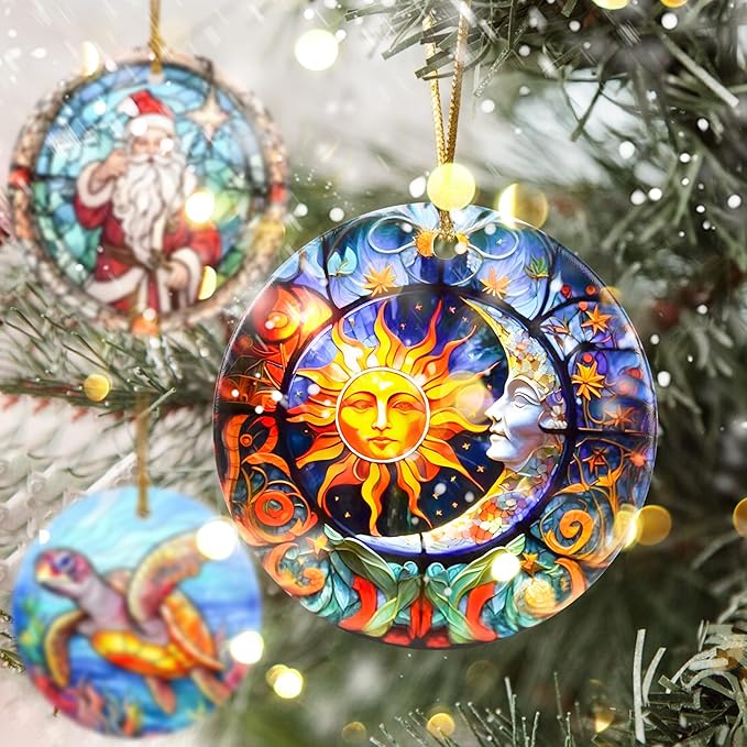 Touber Christmas Ornament, Sun God Christmas Decoration, Christmas Tree Ornaments, Holiday Decor, Christmas Keepsake, Sun God Lover Gifts