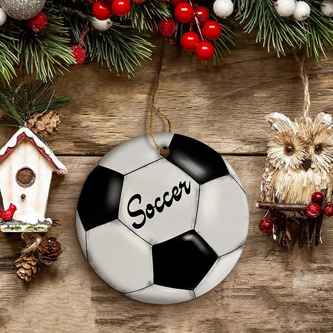 Sports Kids Soccer Player Christmas Ornament - Soccer Christmas Ornaments