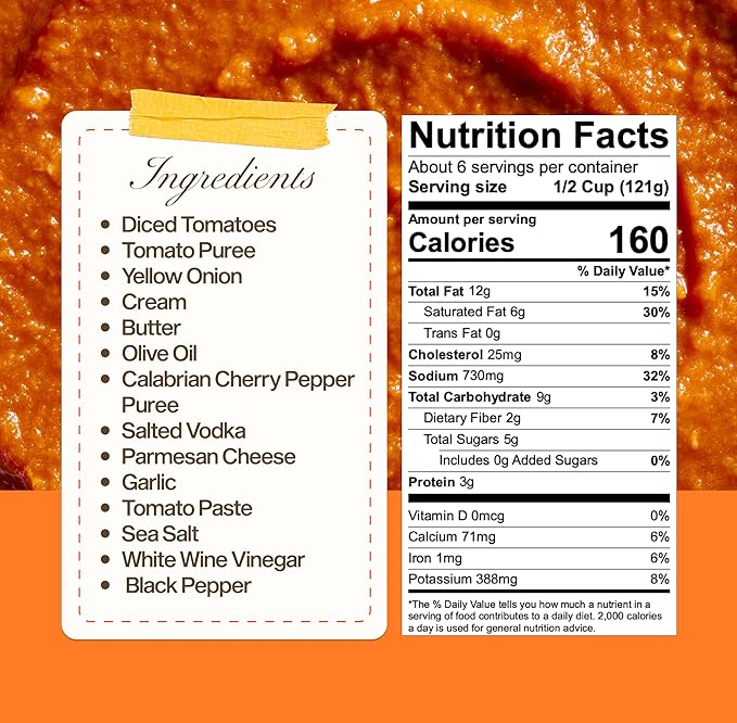 Sauz | Calabrian Vodka Sauce, 25 Oz Jar (2-Pack), Gluten-Free, Non-GMO, Bold Flavor, Multi-Use Made with Clean Ingredients – Small Batch Tomato Sauce