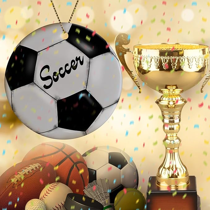 Sports Kids Soccer Player Christmas Ornament - Soccer Christmas Ornaments