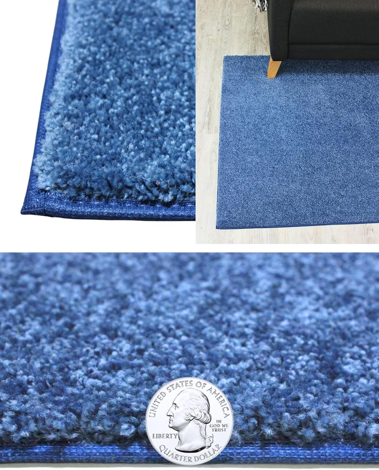 KOECKRITZ Soft and Colorful Kids Classroom Area Rugs (Passes Flammability Pill Test) Many Sizes and Bright Colors to Select from (6' x 8', Royal)