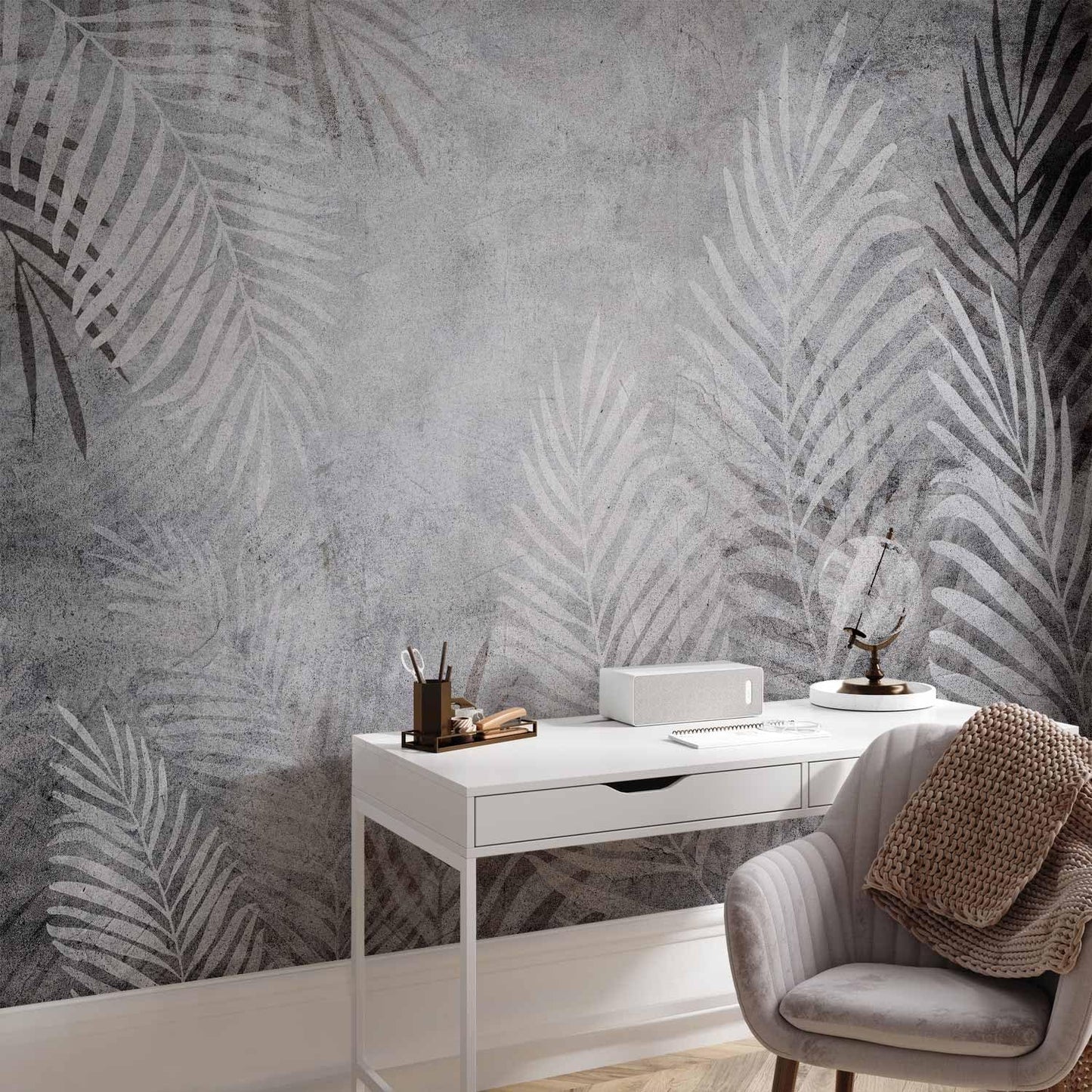 artgeist Wall Mural Leaves 177x124 in - XXL Non-Woven Wallpaper Fleece Wall Decor Photo Print Picture Image Design Palm Abstract Nature Botanical b-C-0855-a-a
