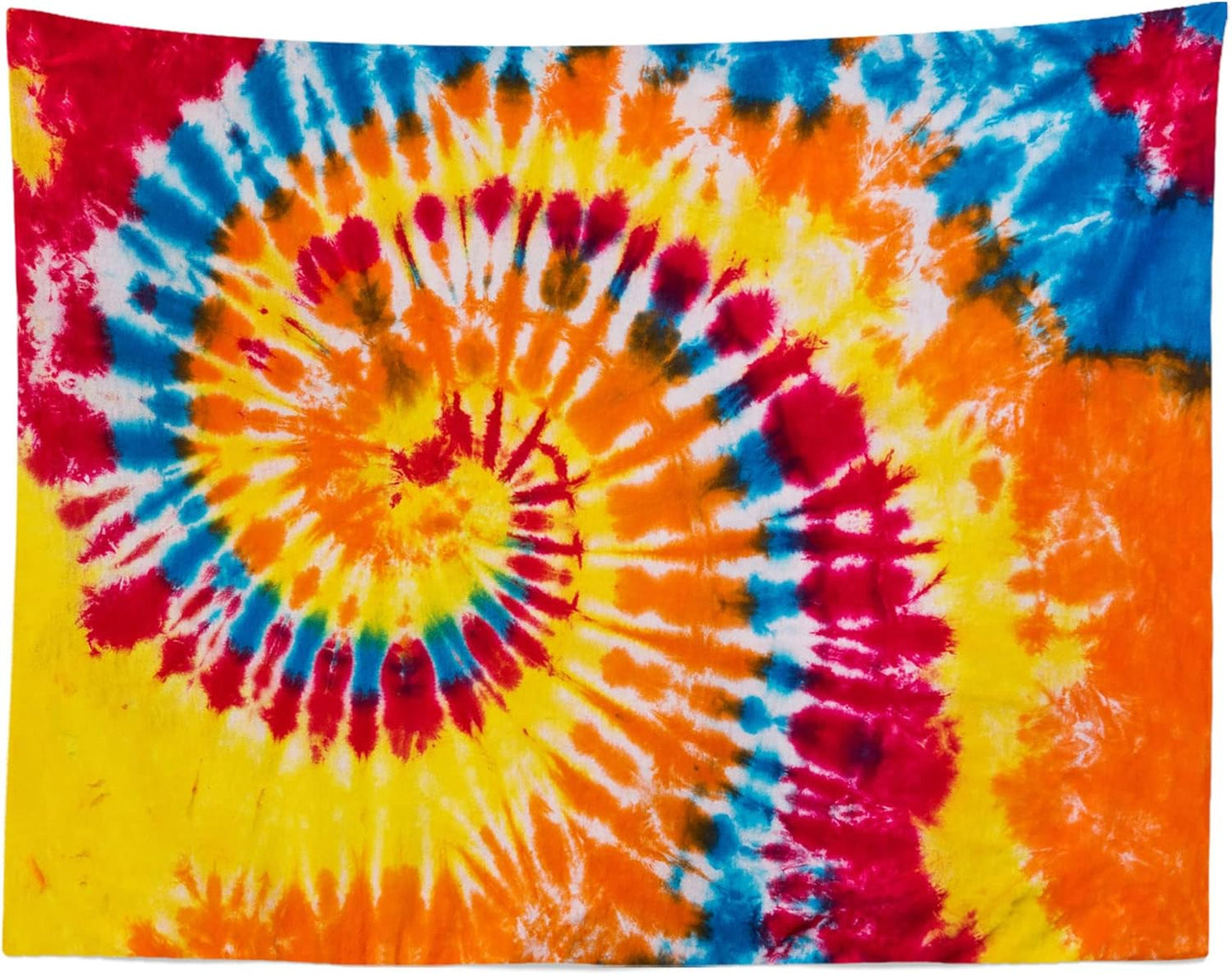 BELECO Tie Dye Tapestry Wall Hanging 60x50 Inch Colorful Spiral Tie Dye Party Decorations Watercolor Rainbow Tapestry 60s 70s Hippie Supplies Tie Dye Tapestries for Bedroom Living Room Dorm Decor