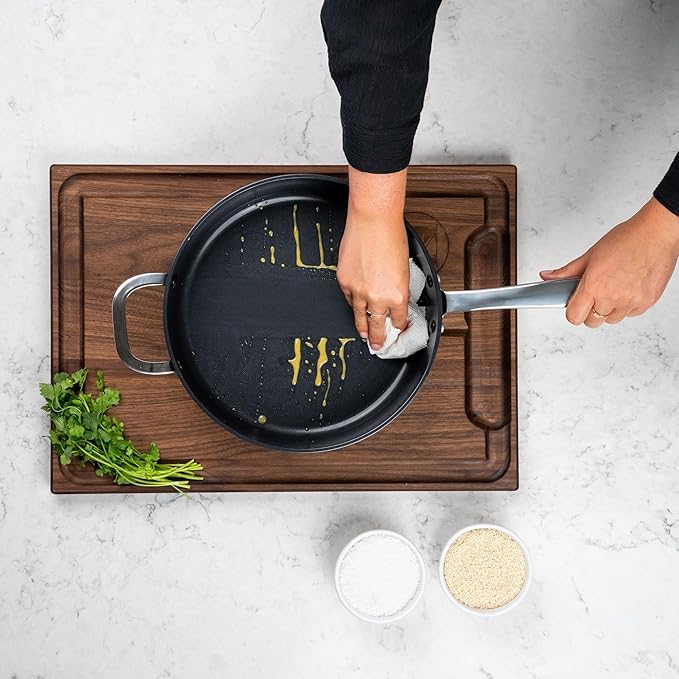 Alva Maestro 9-Piece Ceramic Cookware Set – Nonstick & No PTFE, PFOA, PFAS for Safe, Healthy Cooking – Oven & Induction Safe for Fast Even Heat, Effortless Cleanup, Durable Designed to Last