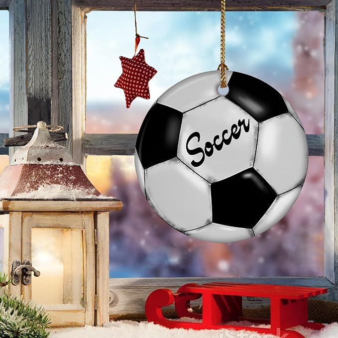 Sports Kids Soccer Player Christmas Ornament - Soccer Christmas Ornaments