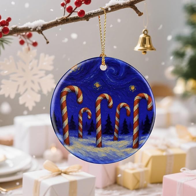 Starry Night Ornament – Christmas Ornament, Christmas Decoration, & Perfect Holiday Decor | Gift Exchange, Gift Idea