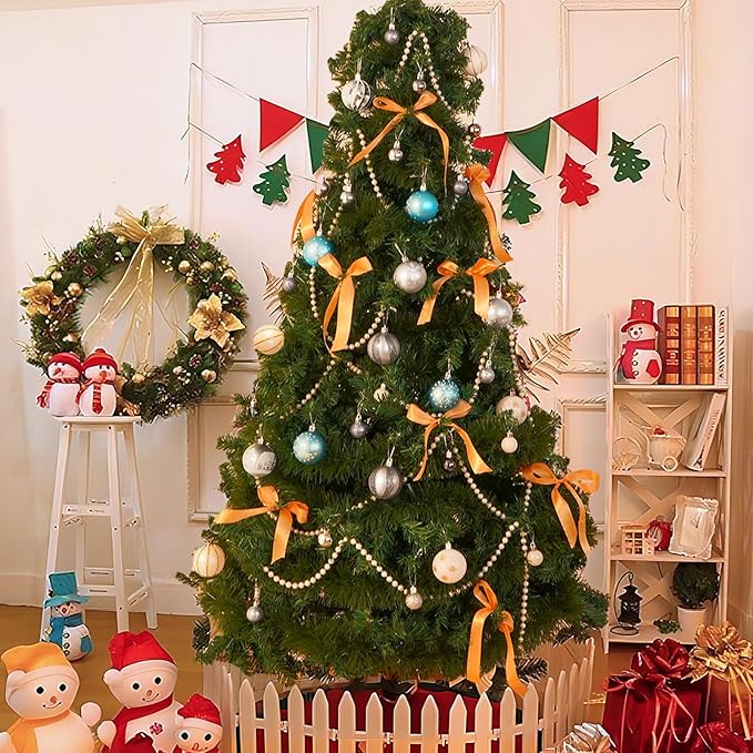 50Pcs Christmas Tree Ornaments - 2.36''/60mm Christmas Ball Ornaments Set for Xmas Tree Holiday Party Wedding Home Decorations (Blue & Silver)