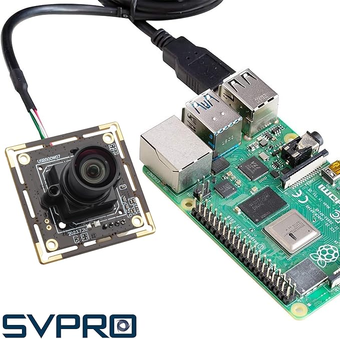 SVPRO 5MP USB Camera Module,1944P 30FPS, 1/2.8” CMOS IMX335 Sensor Low Light Lightburm Camera for Laser Engraver, UVC Plug and Play Webcam Board for PC/Mac Raspberry Pi