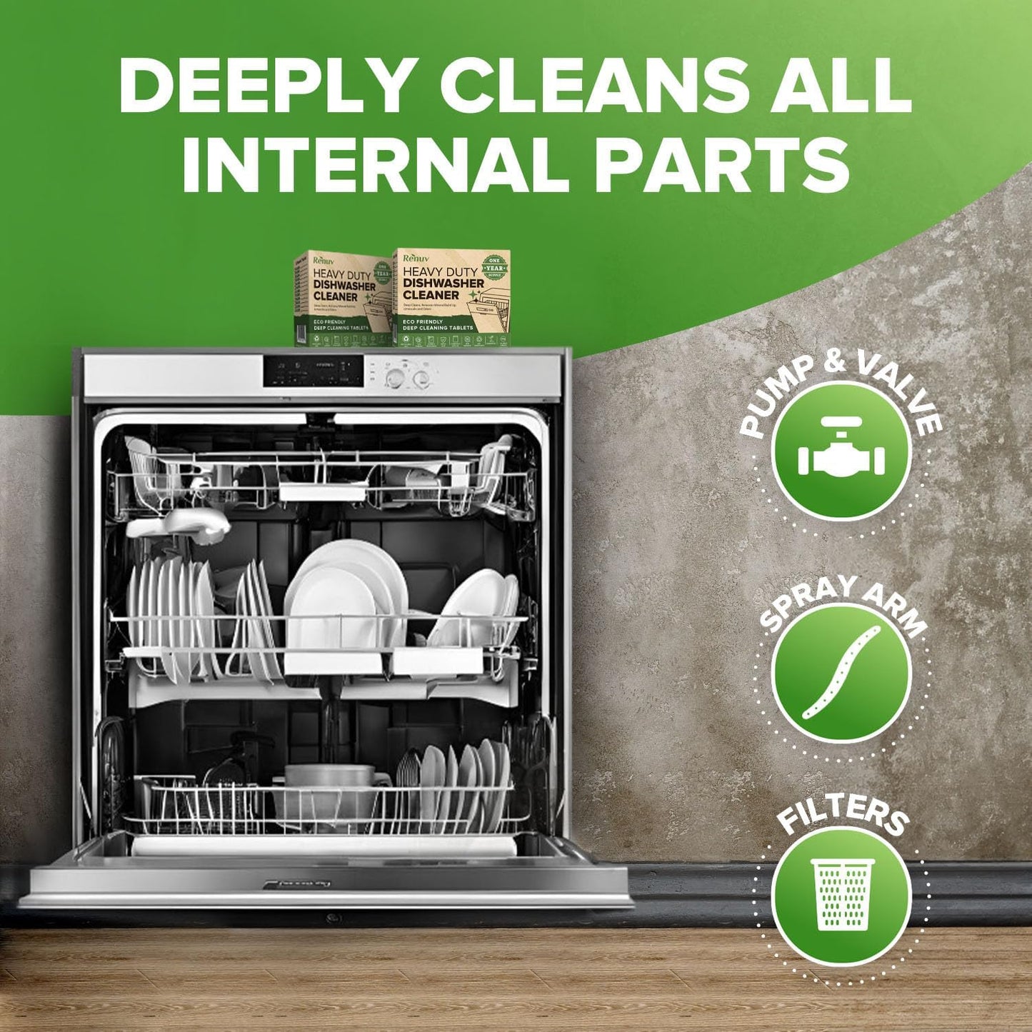 Washing Machine, Dishwasher, Garbage Disposal Cleaner and Deodorizer - Huge Savings!