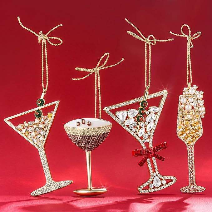 2025 Christmas Espresso Martini Ornaments, Christmas Tree Ornament, Hanging Christmas Decoration Gifts for Sisters Mom Grandparent Women Men