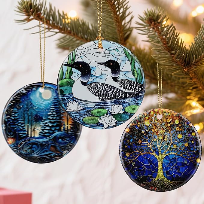 Loon Birds Ornament – Christmas Ornament, Christmas Tree Decor, & Perfect Holiday Decor | Bird Lover Gift, Gifts for Women and Friend