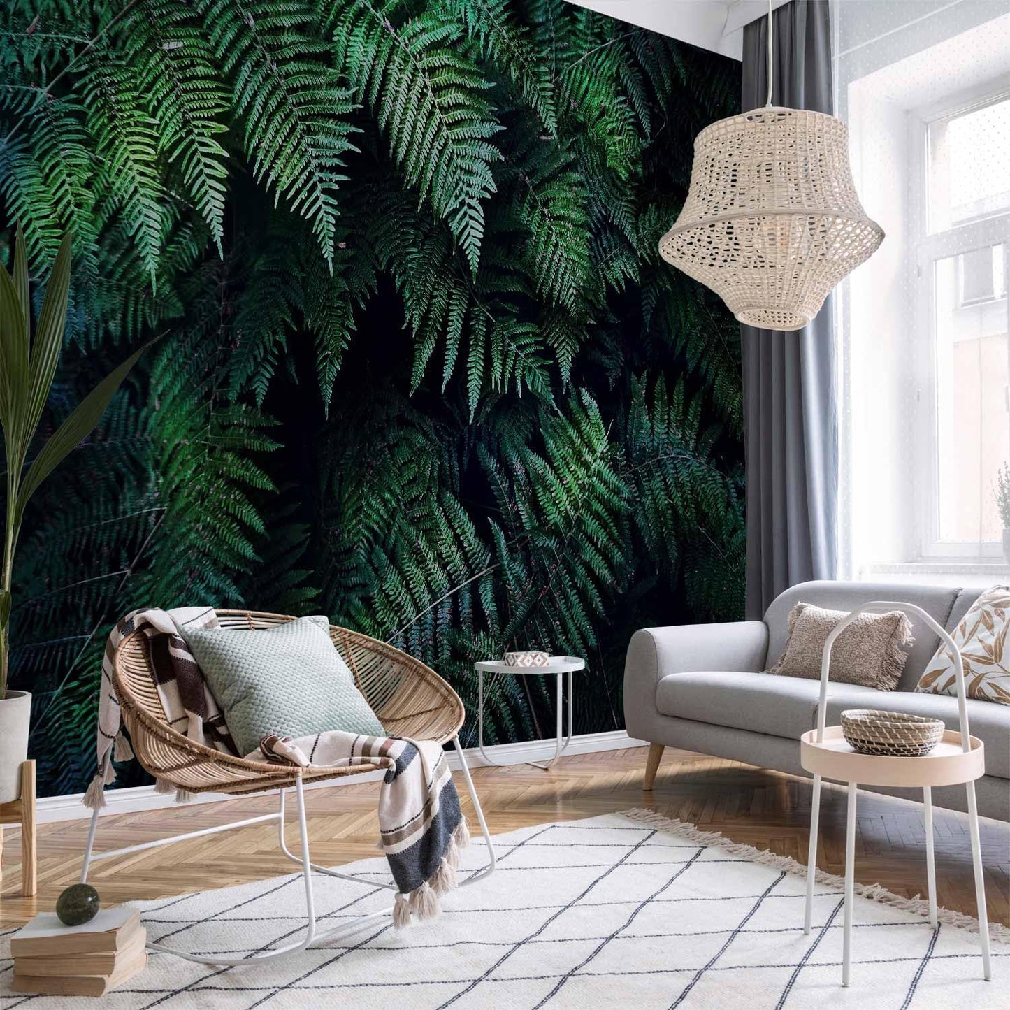 artgeist Wall Mural 3D Effect 177x124 in - XXL Non-Woven Wallpaper Fleece Wall Decor Photo Print Picture Image Design Home Tropical Leaves b-C-0564-a-a