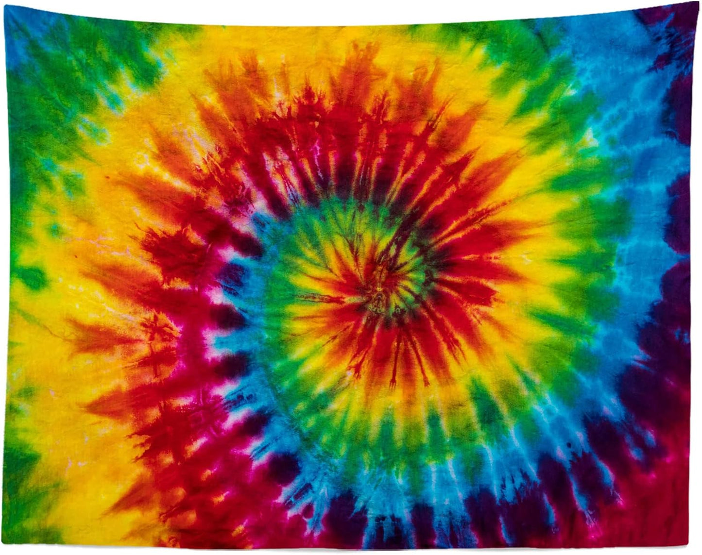 Loccor Tie Dye Tapestry Fabric Colorful Rainbow Spiral Tie Dye Hippie Theme Wall Hanging Decor LGBT Gay Pride Banner Birthday Party Decorations Home Bedroom Decor 60''x40''