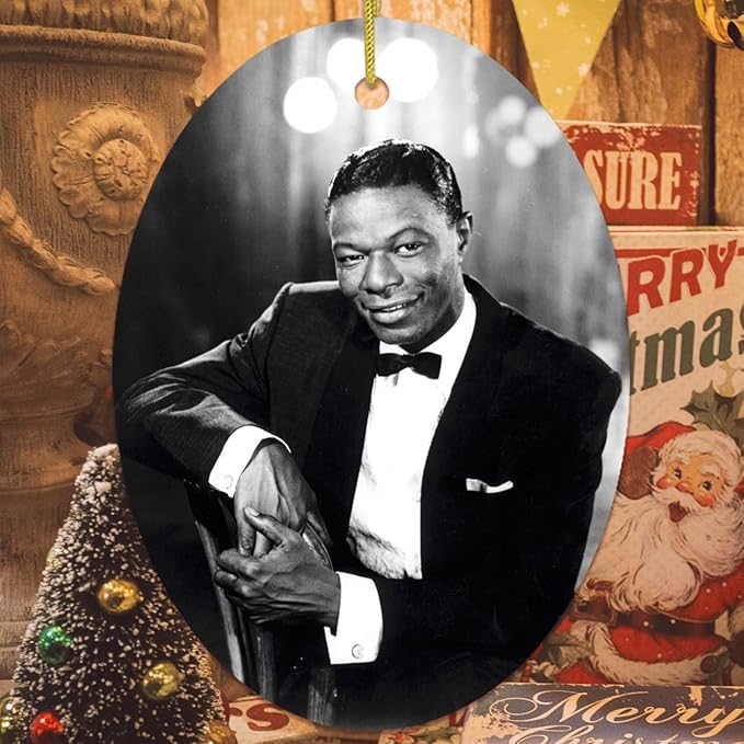 Vintage Jazz Crooner Holiday Tribute Ornament