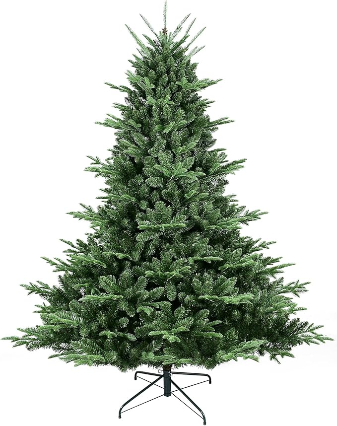 7.5FT Christmas Tree Premium Hinged Spruce Artificial Douglas Firs Tree, Nature Advanced Materials Xmas Tree for Christmas Holiday Party Atmosphere Decoration New Year Celebration