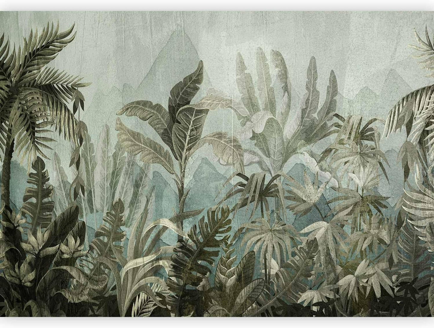 artgeist Premium Wall Mural Leaves 98x69 in - XXL Non-Woven Wallpaper Fleece Wall Decor Photo Print Picture Image Design Nature Botanical Plants Palm Abstract b-C-0854-a-a