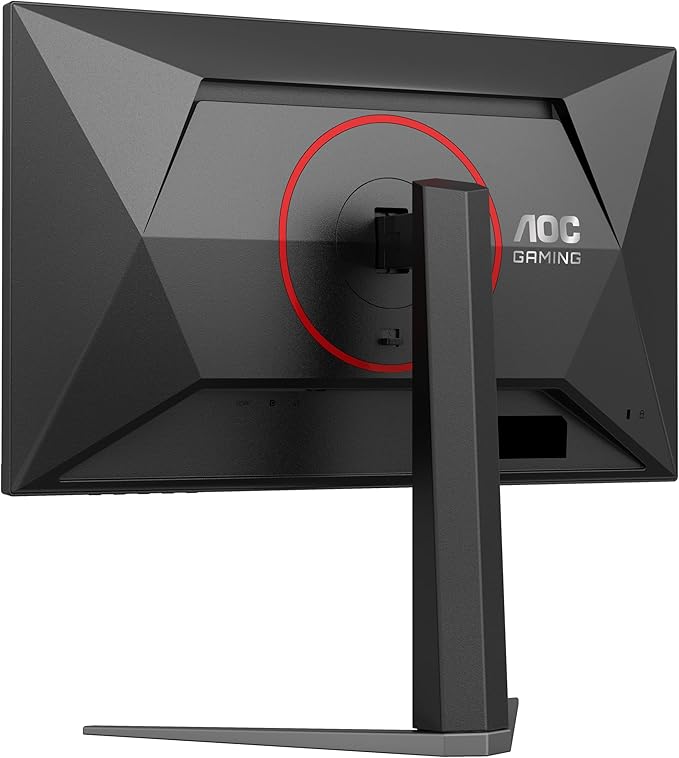 AOC 24G4 24" Gaming Monitor, Full HD 1920x1080 IPS Panel, 180Hz 1ms, 1x HDMI 2.0, 1x Display Port, Adaptive-Sync, Audio Earphone Out, Console Gaming Ready, 3-Year Zero-Bright-Dot