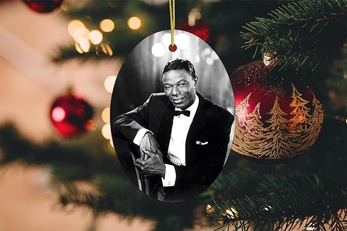 Vintage Jazz Crooner Holiday Tribute Ornament