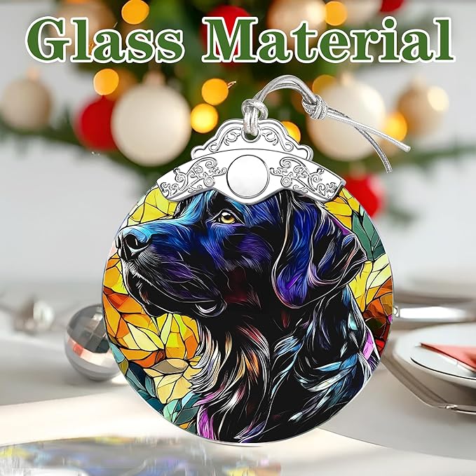 Loyal Border Collie Stained Glass Ornament, Christmas Ornaments – Christmas Tree Decorations, Holiday Decor, Stocking Stuffer, Gift Idea, Gifts for Dog Lover, Dog Owner, and Pet Lover