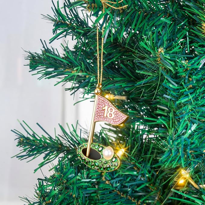2025 Christmas Golf Ornaments, Golf Ornament for Christmas Tree, Hanging Golf Ornament Gifts for Golfer Loving Dad Grandpa Men Uncle