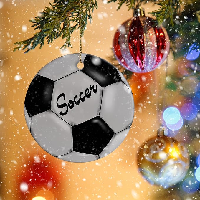 Sports Kids Soccer Player Christmas Ornament - Soccer Christmas Ornaments