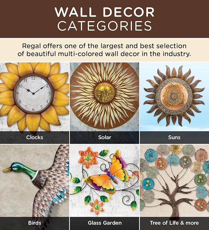 Regal Art & Gift Dragonfly Art Metal Wall Décor for Home - Large Wall Hanging Decorative Accent | Indoor Outdoor Metal Wall Art | Weather Resistant Sculpture for Living Room, Patio or Garden