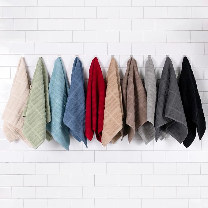 All-Clad Solid Kitchen Towel: Highly Absorbent, Super Soft Long Lasting - 100% Cotton, 17"x30" Tea Towel for Cleaning & Drying Dishes, Pans, Glassware, or Countertops, (1-Pack), Almond