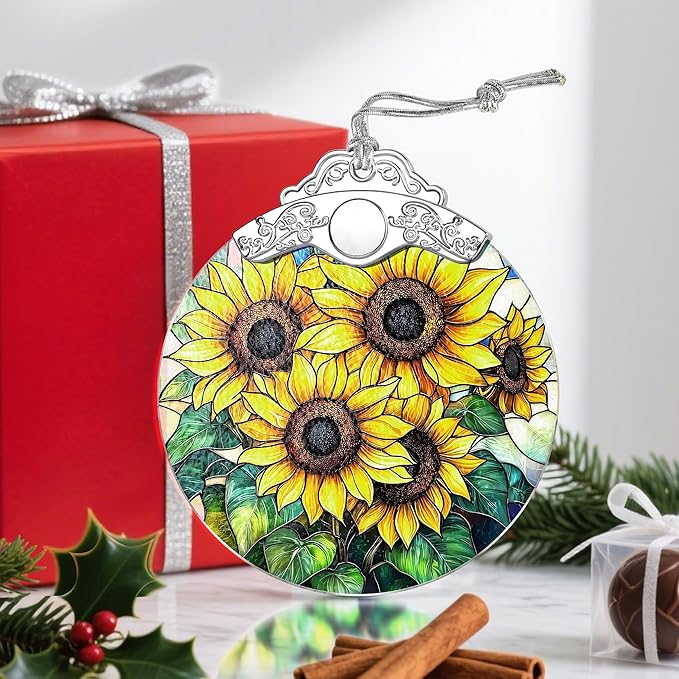 Stained Glass Ornament, Christmas Ornaments for Tree, Hanging Ornaments for Home Decor & Christmas Tree Decorations – Exquisite Holiday Ornament, Gifts & Holiday Present