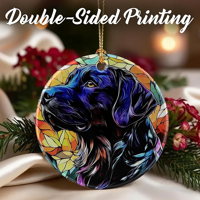 Black Labrador Retriever Ornaments, Dog Christmas Ornaments: Christmas Tree Decorations, Holiday Decor, Stocking Stuffers, Gift Ideas, Xmas Gift, Dog Lover Gifts & Pet Lover Gifts