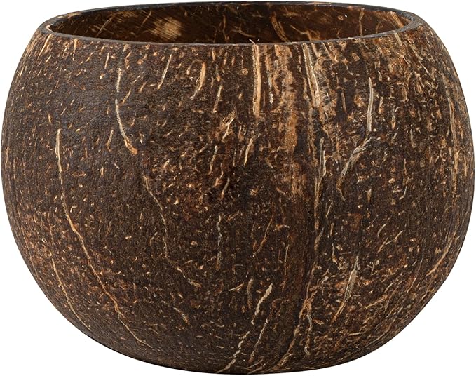Restaurantware-Coco Casa 1 Hand Poured Coconut Shell Candles, 3.9 x 2.8 Inch Natural Shell Candles - Coconut Mango Fragrance, Double Wax Blend, Soy Wax Scented Light, Wooden Wick