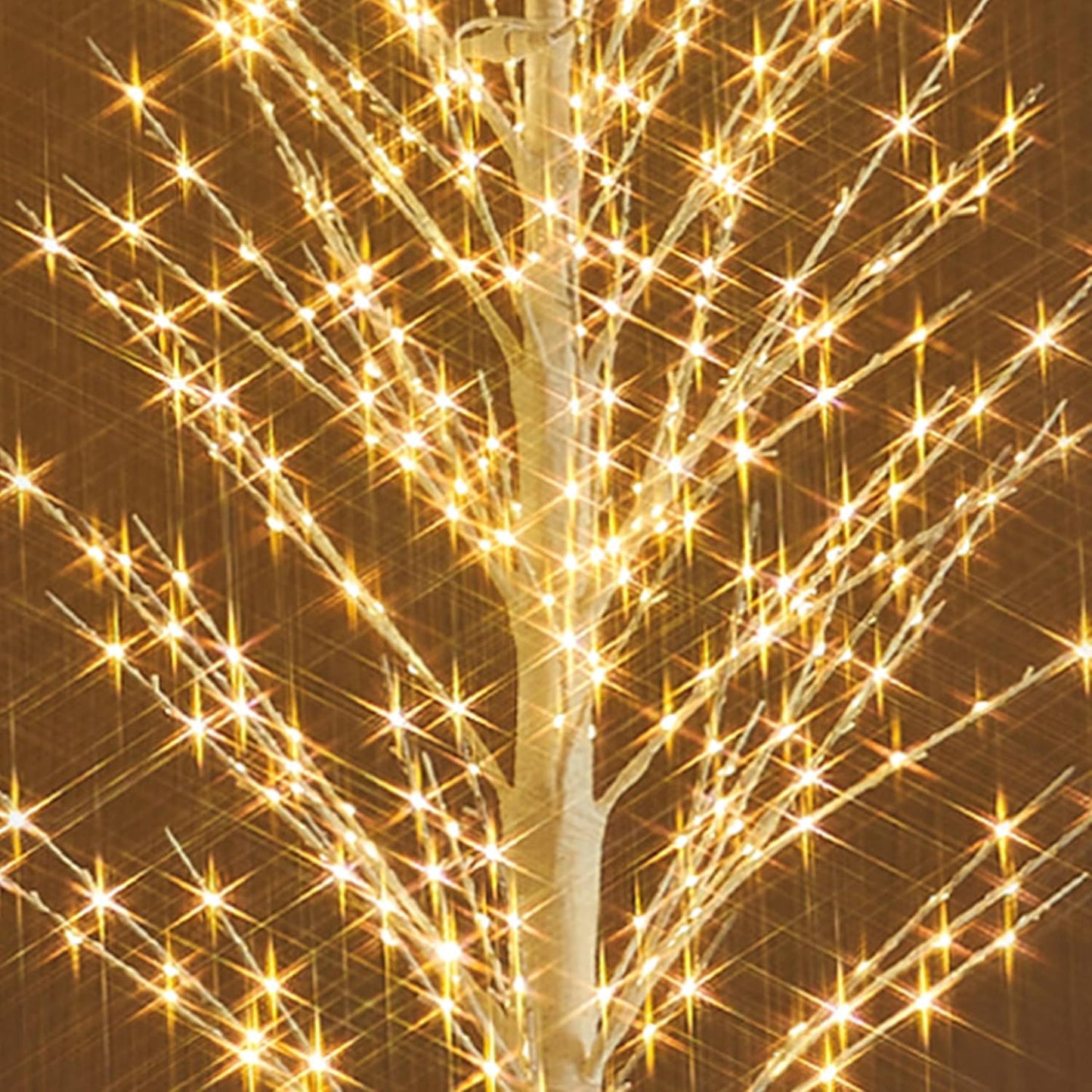 Fudios Lighted White Tree Alpine 6FT 810 LED Fairy Lights, Artificial Winter Twig Tree Lights Plug in for Christmas Indoor Outdoor Home Decoration