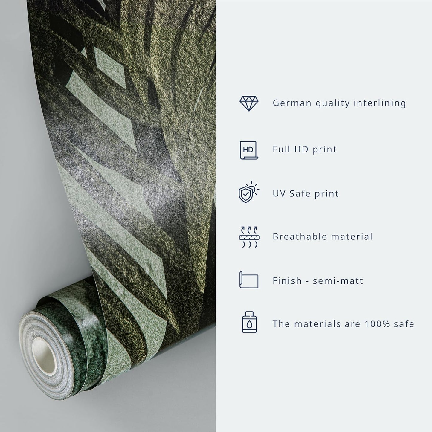 artgeist Wall Mural Cement Feather 118x83 in - XXL Non-Woven Wallpaper Fleece Wall Decor Photo Print Picture Image Design Landscape Colorful Abstract n-A-1488-a-a
