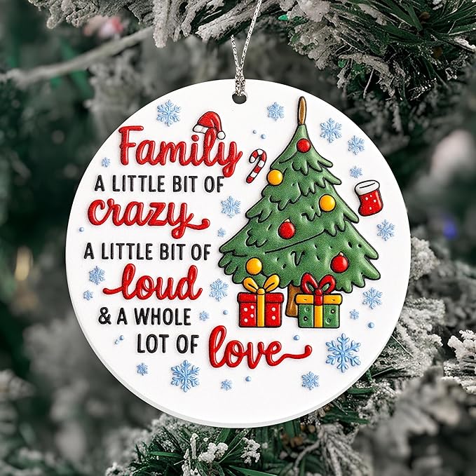 Funny Christmas Christmas Ornaments 2025 - Family Ornaments for Christmas Tree - Family Christmas Ornaments 2025 - Christmas Decoration