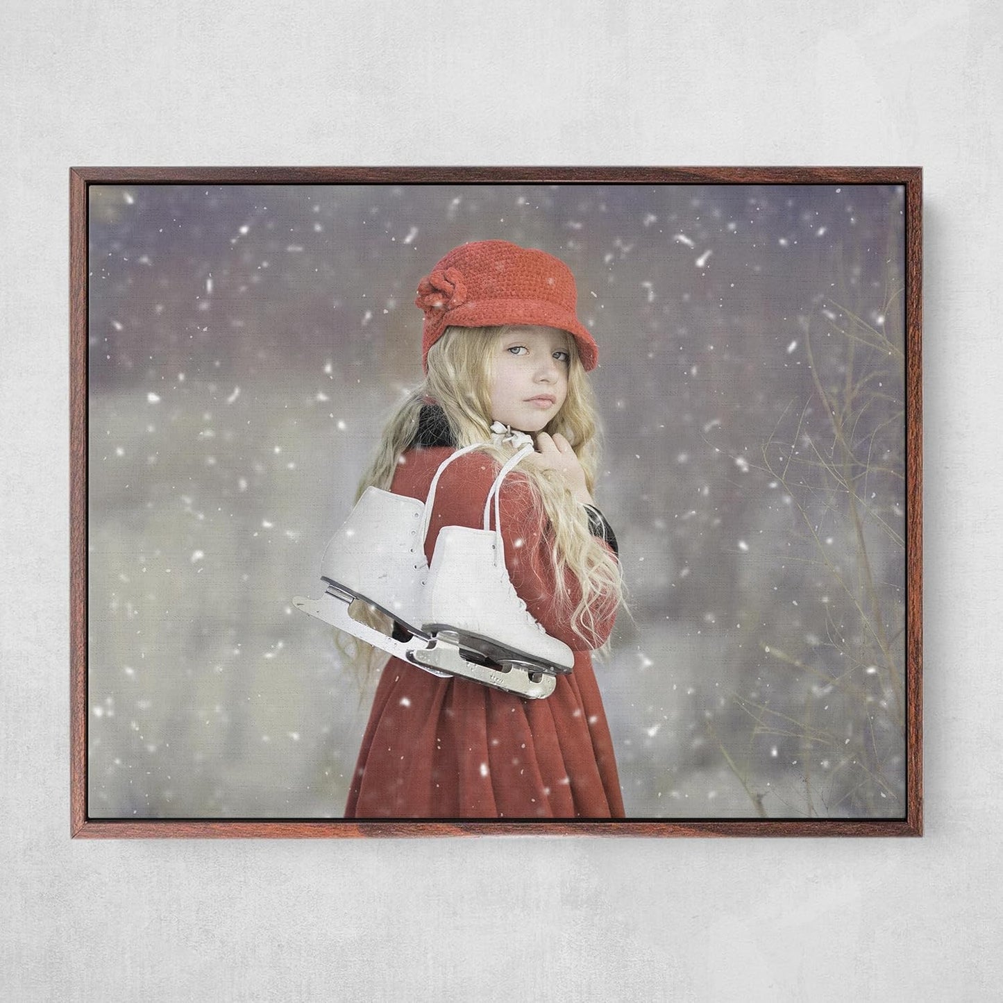 Personalized Custom Canvas Prints: Photo On Canvas (Dark Brown, 12X12) Transform Your Photos into Stunning Framed Wall Art Digitally Printed Photo To Canvas Ideal for Home Decor, Gifts Keepsakes.
